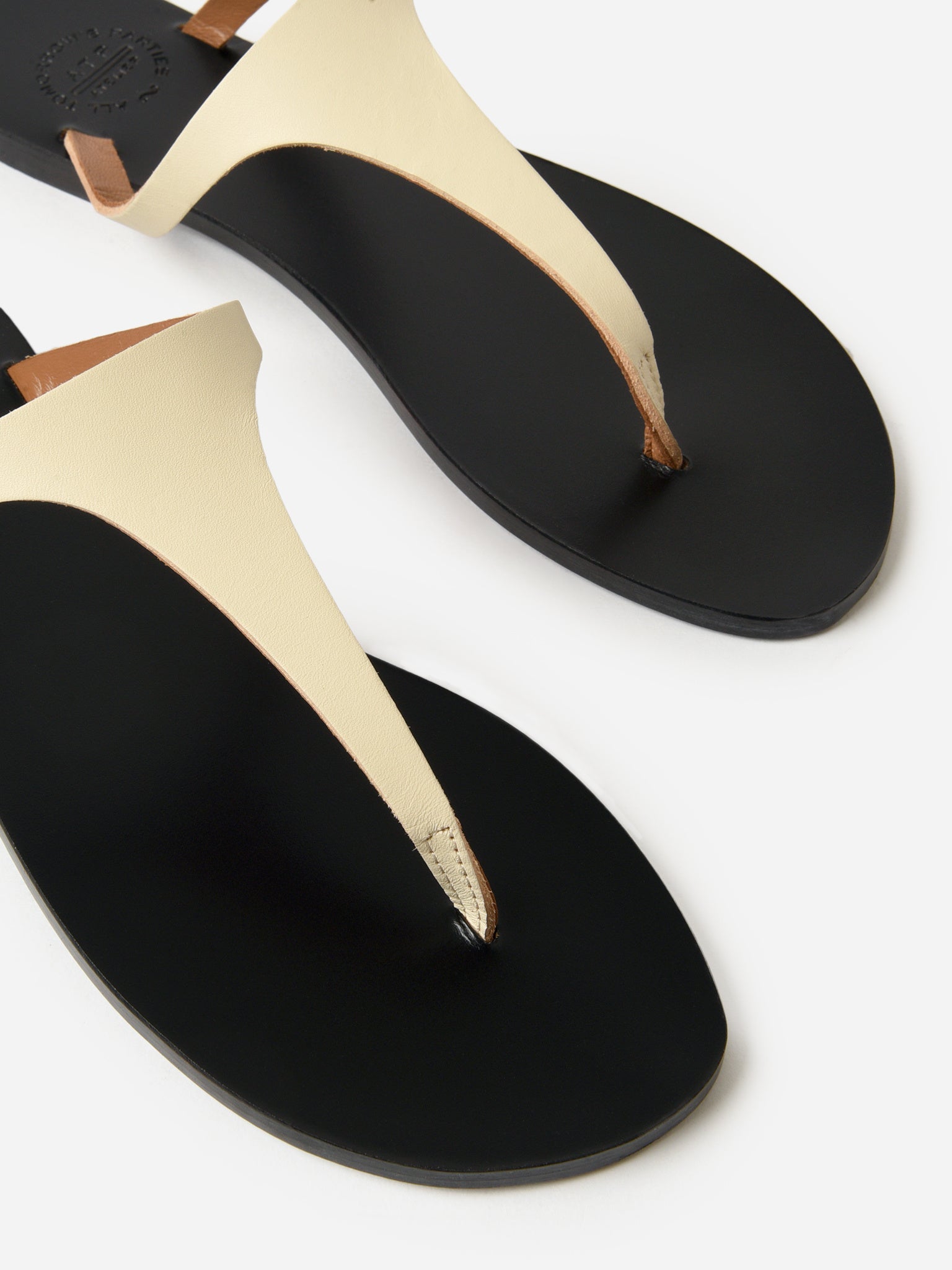 ATP Atelier Women's Pesche Flat Leather Sandal - Saint Bernard