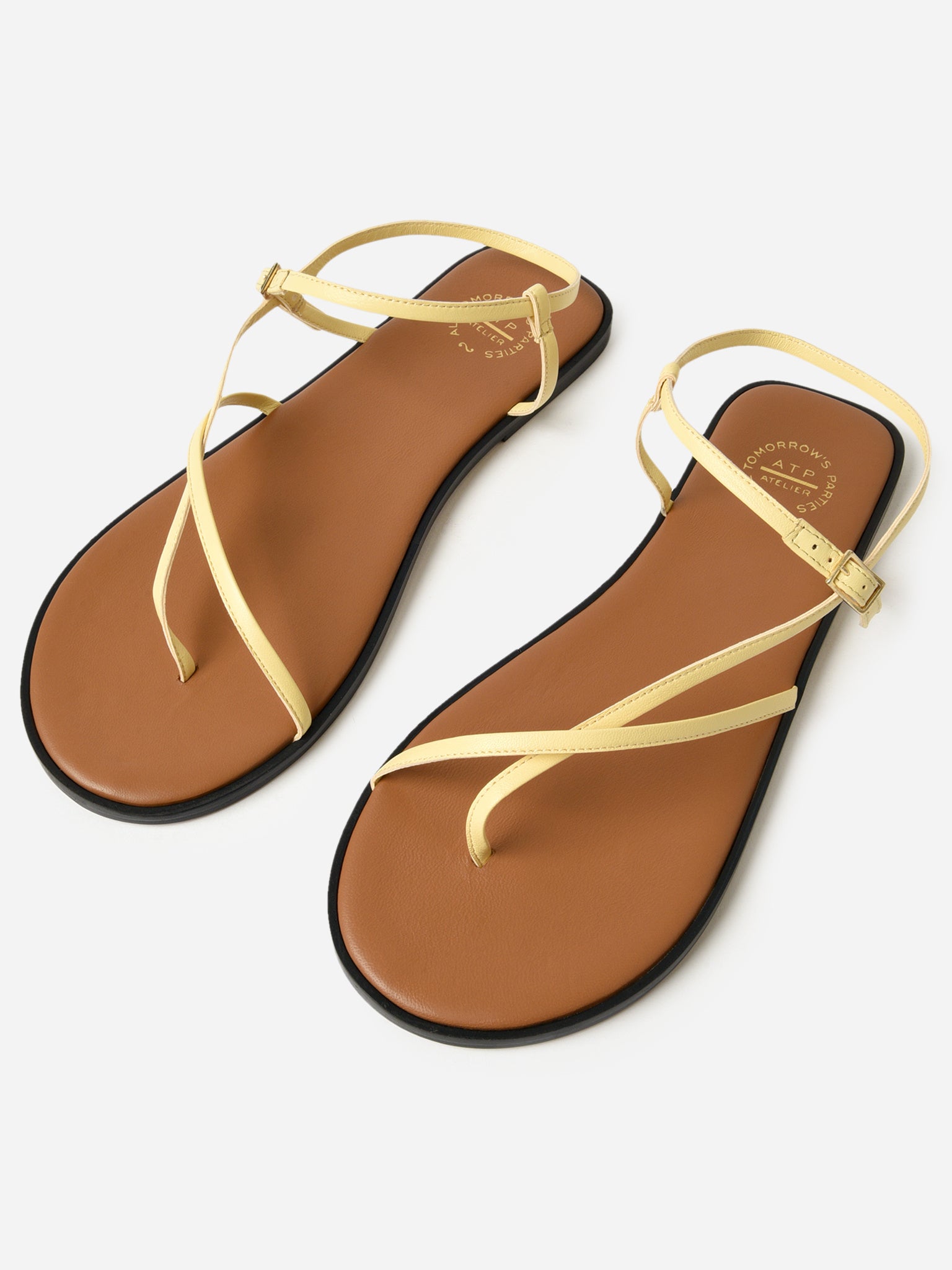 ATP Atelier Women's Capri Flat Leather Sandal - Saint Bernard
