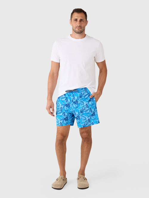 Southern Tide Men's Island Fronds Maritime Swim Trunk