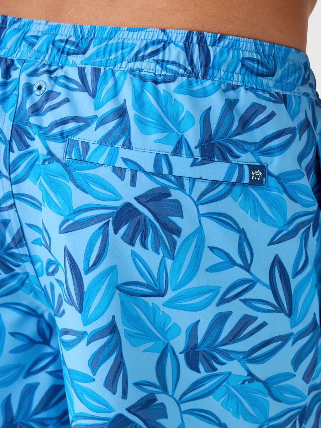 Southern Tide Men's Island Fronds Maritime Swim Trunk - Saint Bernard