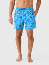 Southern Tide Men's Island Fronds Maritime Swim Trunk - Saint Bernard