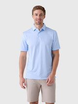Southern Tide Men's Driver Island View Gingham Printed Polo - Saint Bernard
