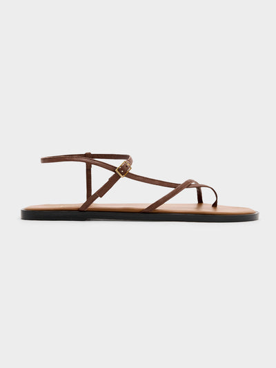 ATP Atelier Women's Capri Flat Leather Sandal - Saint Bernard