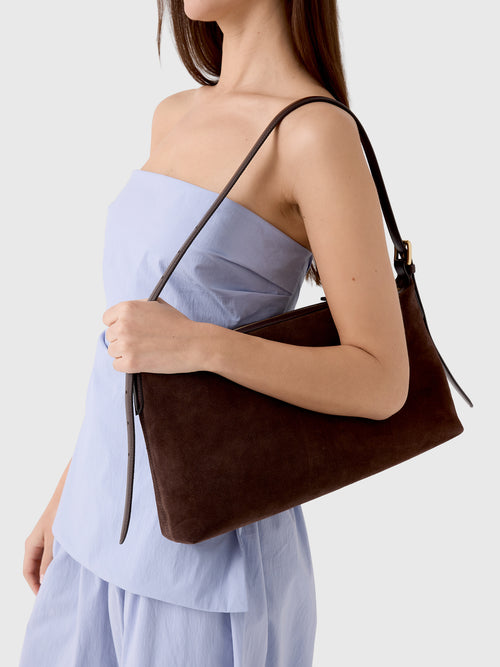 ATP Atelier Castellare Suede Shoulder Bag
