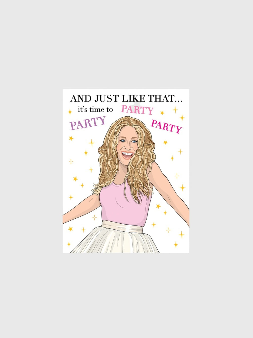 The Found Just Like That It's Time To Party Birthday Card - Saint Bernard