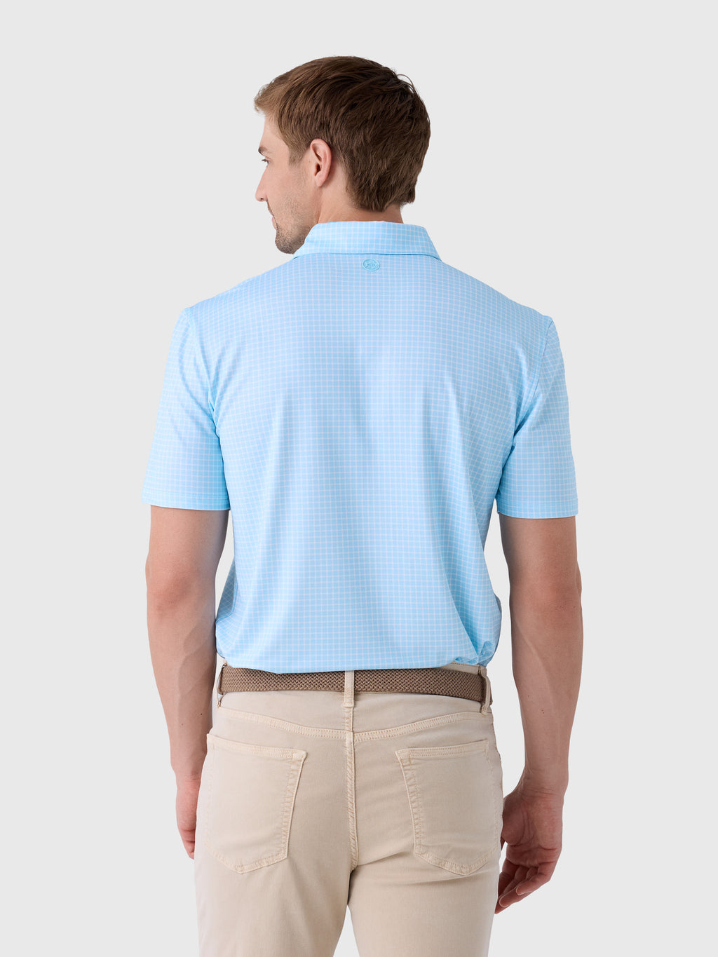 Southern Tide Men's Driver Dunes Edge Plaid Polo - Saint Bernard