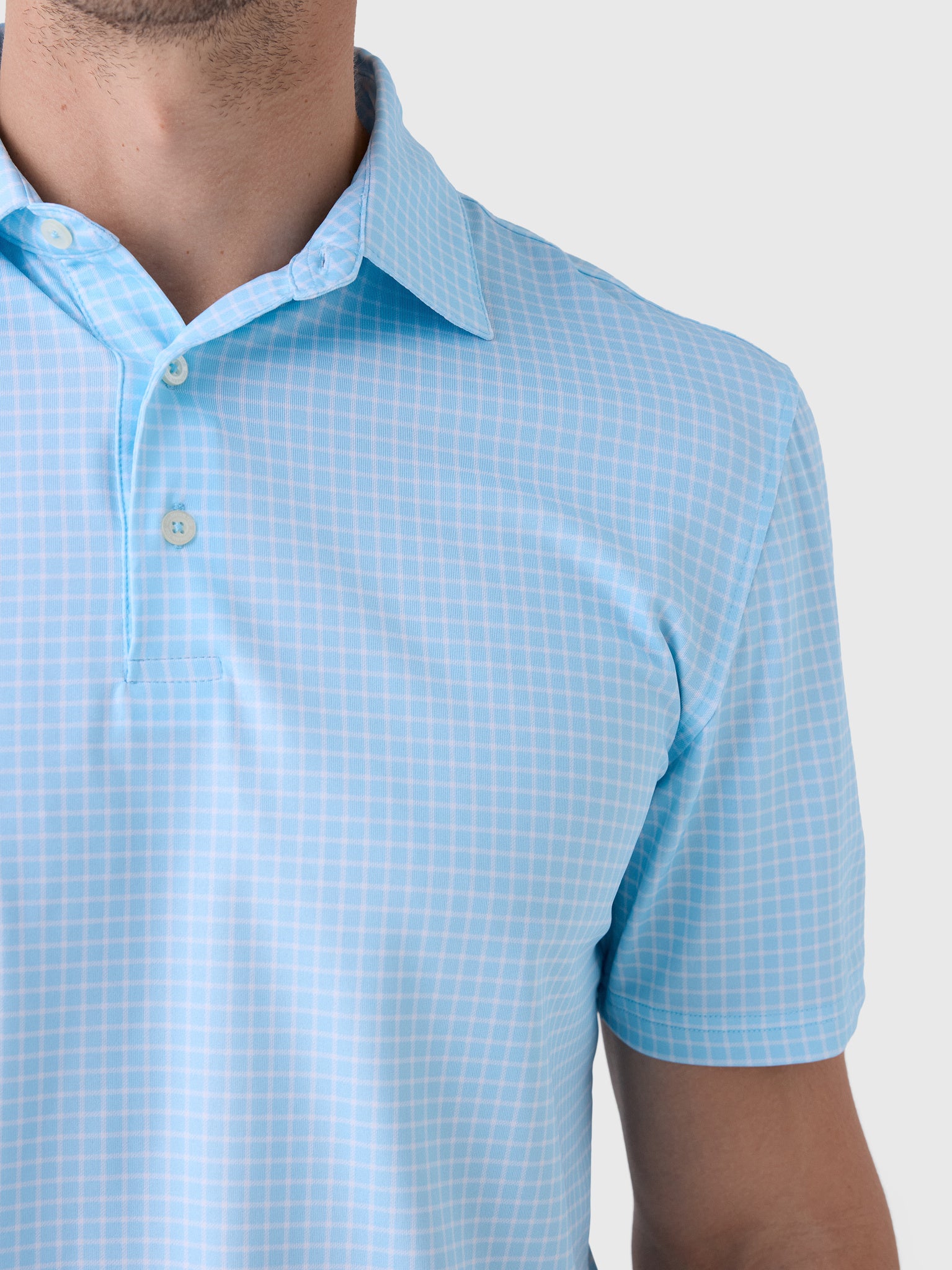 Southern Tide Men's Driver Dunes Edge Plaid Polo - Saint Bernard