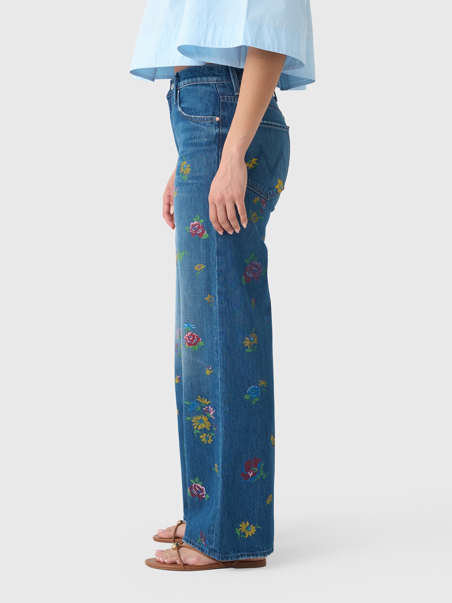 Mother Women's The Rerun Zip Sneak Jean - Saint Bernard
