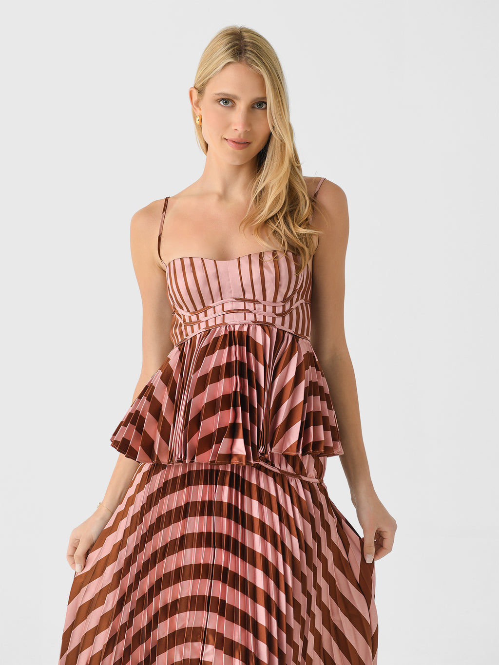 CLEA Women's Tatiana Pleat Top - Saint Bernard