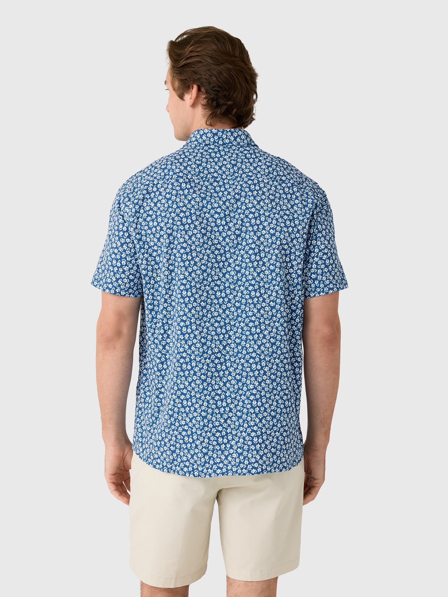 Southern Tide Men's Island Infusion Coastal Breeze Short Sleeve Sport Shirt - Saint Bernard