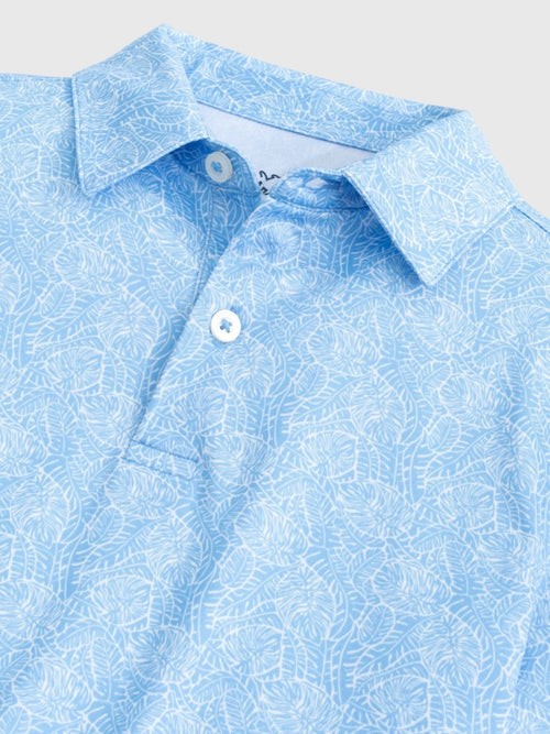 Southern Tide Boys' Driver Beach Palms Printed Performance Polo