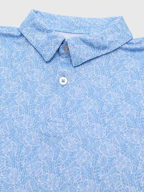 Southern Tide Boys' Driver Beach Palms Printed Performance Polo