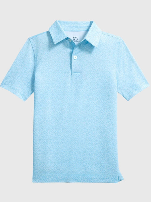 Southern Tide Boys' Driver Paradise Shores Printed Performance Polo