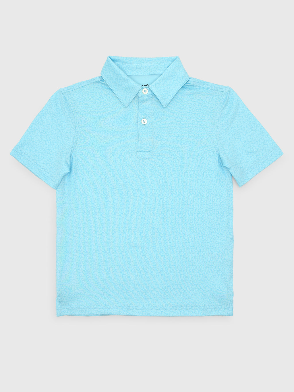 Southern Tide Boys' Driver Paradise Shores Printed Performance Polo - Saint Bernard