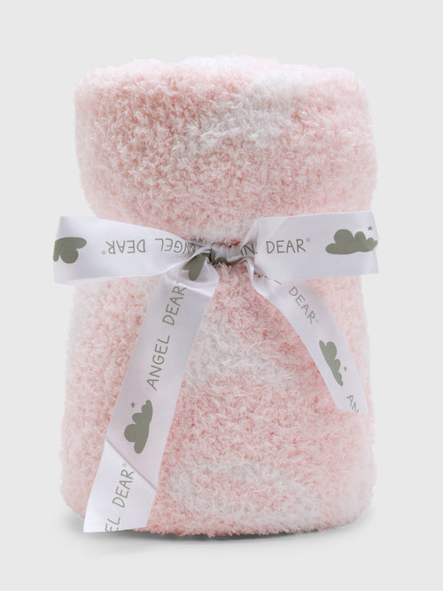 Angel Dear Baby Pink Bow Chenille Blanket