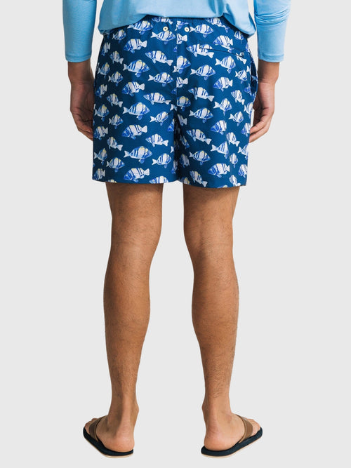 Southern Tide Men's Feeling Fintastic Maritime Swim Trunk