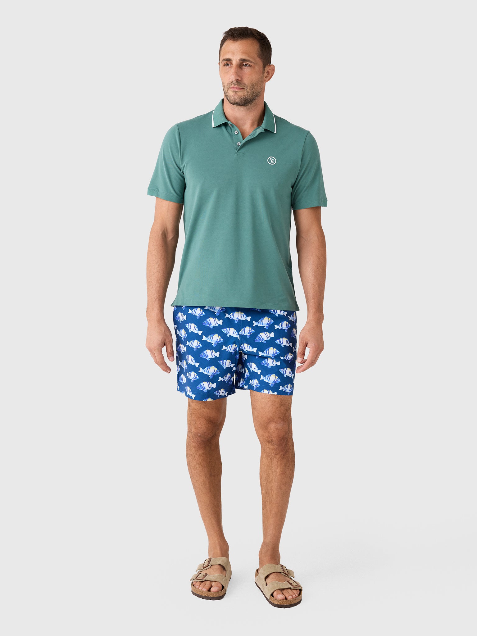Southern Tide Men's Feeling Fintastic Maritime Swim Trunk - Saint Bernard
