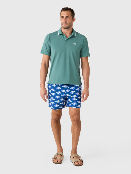 Southern Tide Men's Feeling Fintastic Maritime Swim Trunk