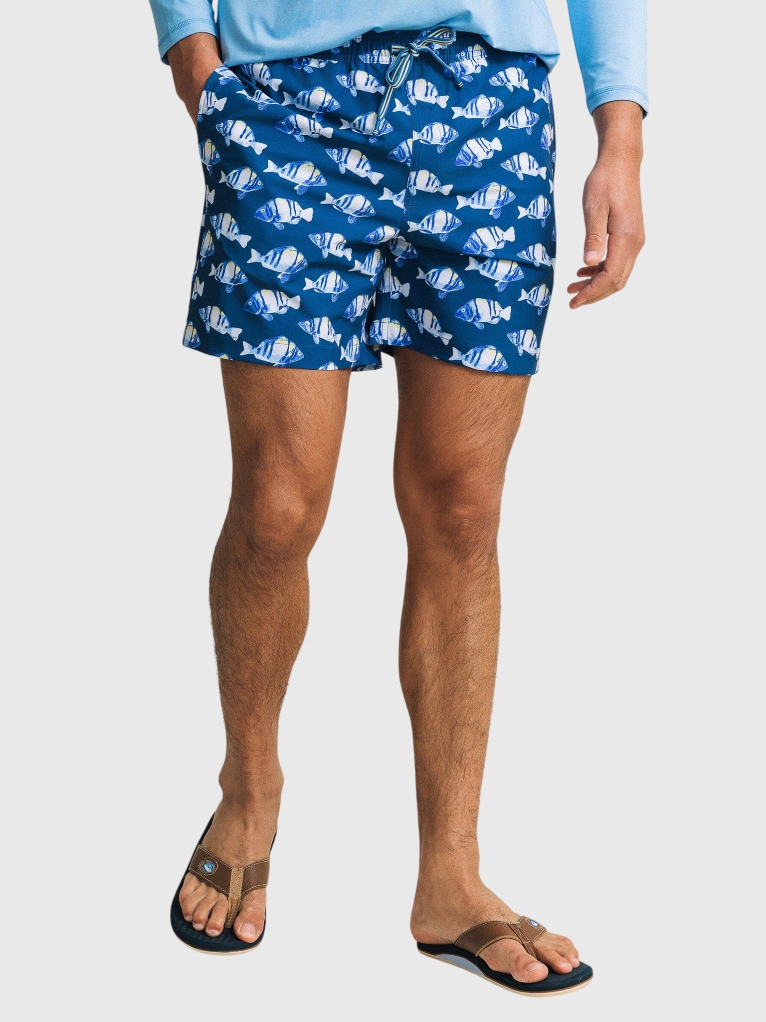 Southern Tide Men's Feeling Fintastic Maritime Swim Trunk - Saint Bernard