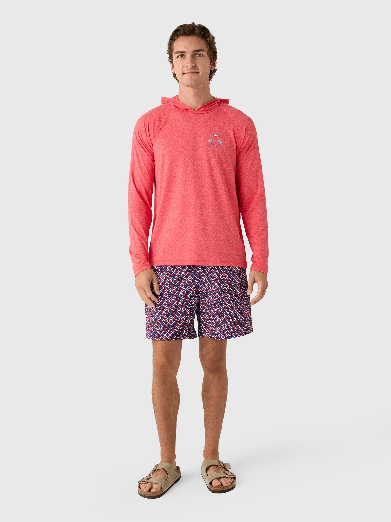 Southern Tide Men's Marine Mirage Maritime Swim Trunk - Saint Bernard