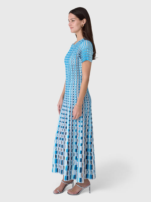 Simkhai Women's Zaida Eyelet Knit Midi Dress