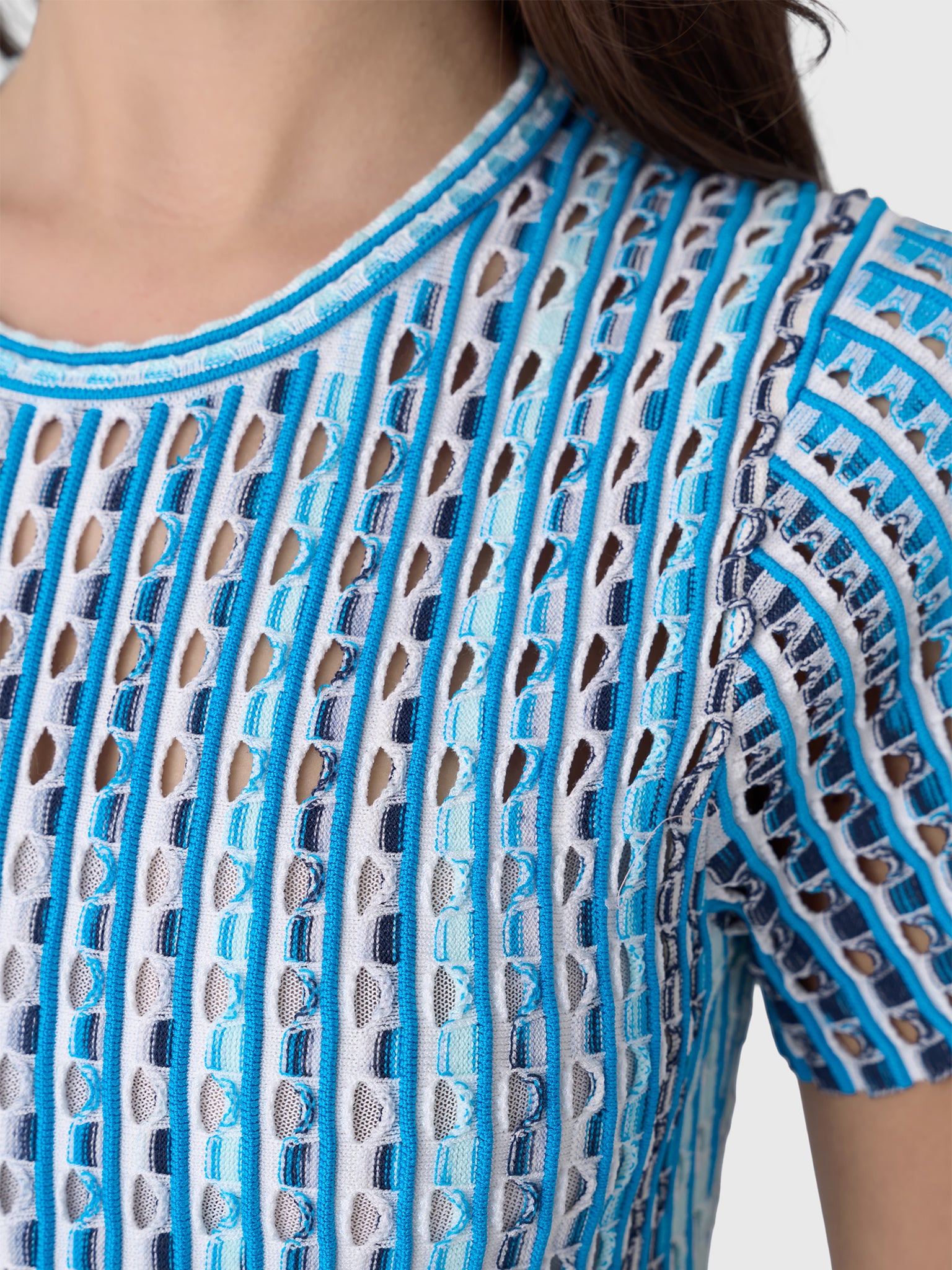 Simkhai Women's Zaida Eyelet Knit Midi Dress - Saint Bernard