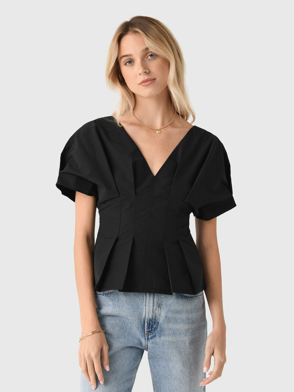 Simkhai Women's Rozen Cotton Faille Top - Saint Bernard