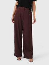 Simkhai Women's Kyra Satin Wide Leg Pant - Saint Bernard