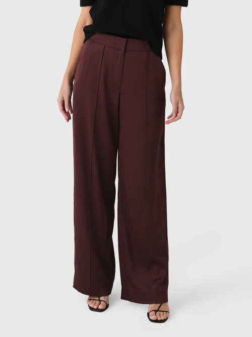 Simkhai Women's Kyra Satin Wide Leg Pant