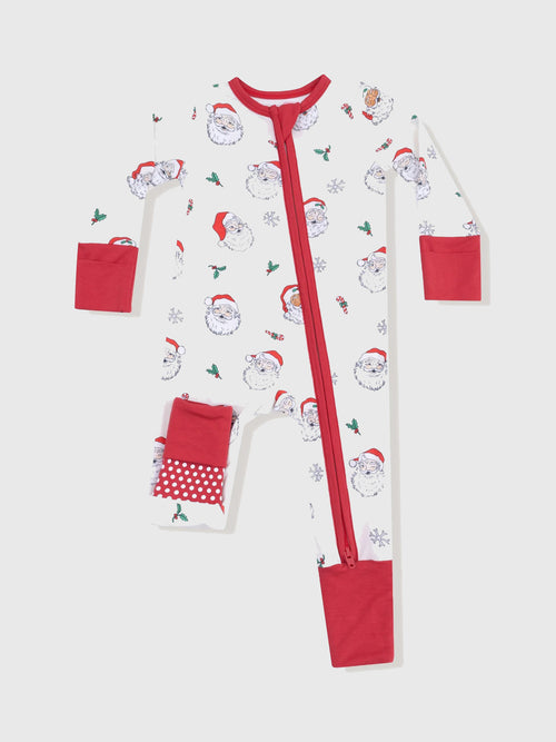 Angel Dear Baby Vintage Santas Convertible Romper