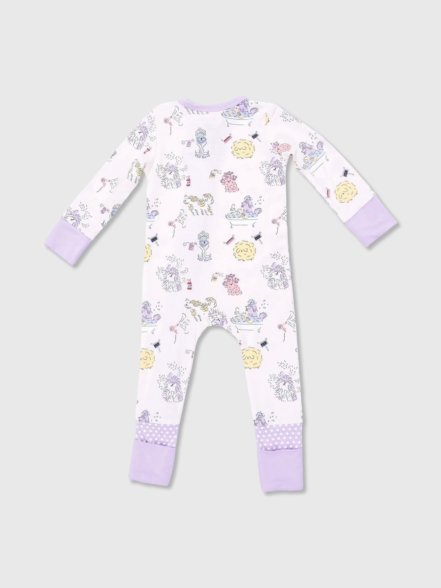 Angel Dear Baby Girls' Spa Dogs Convertible Romper