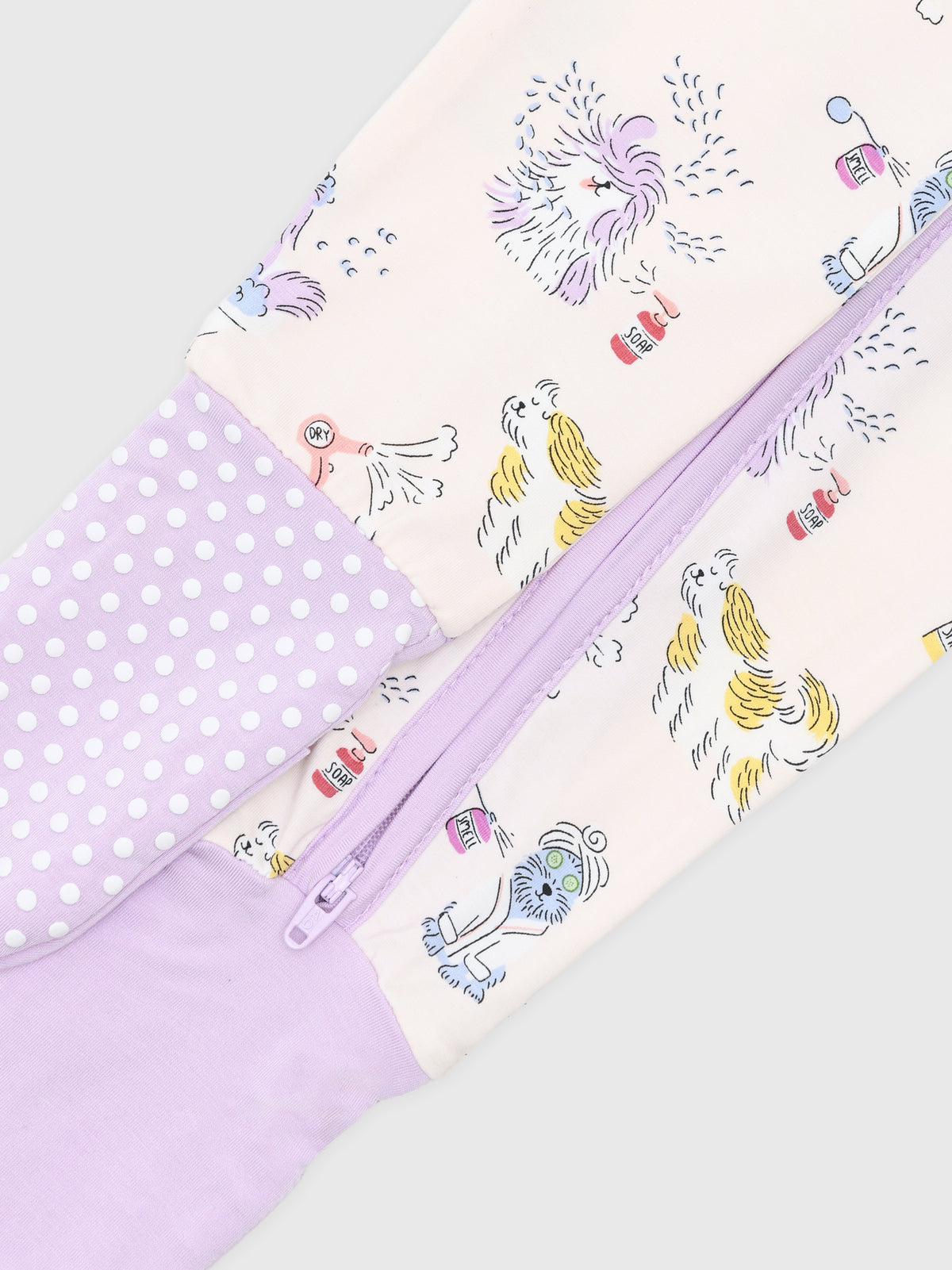 Angel Dear Baby Girls' Spa Dogs Convertible Romper - Saint Bernard