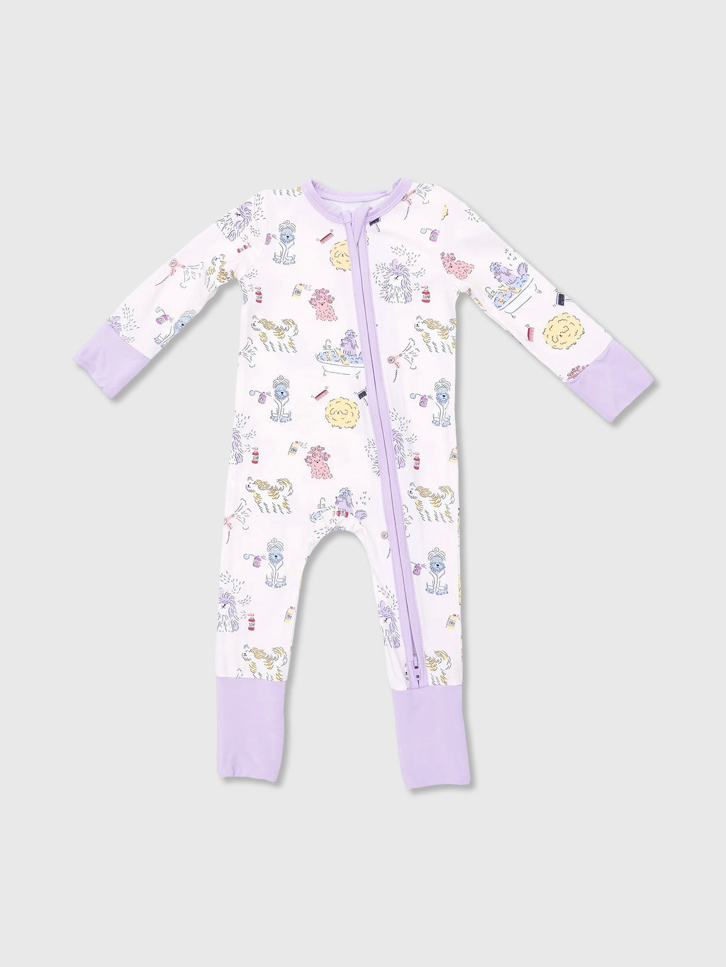 Angel Dear Baby Girls' Spa Dogs Convertible Romper