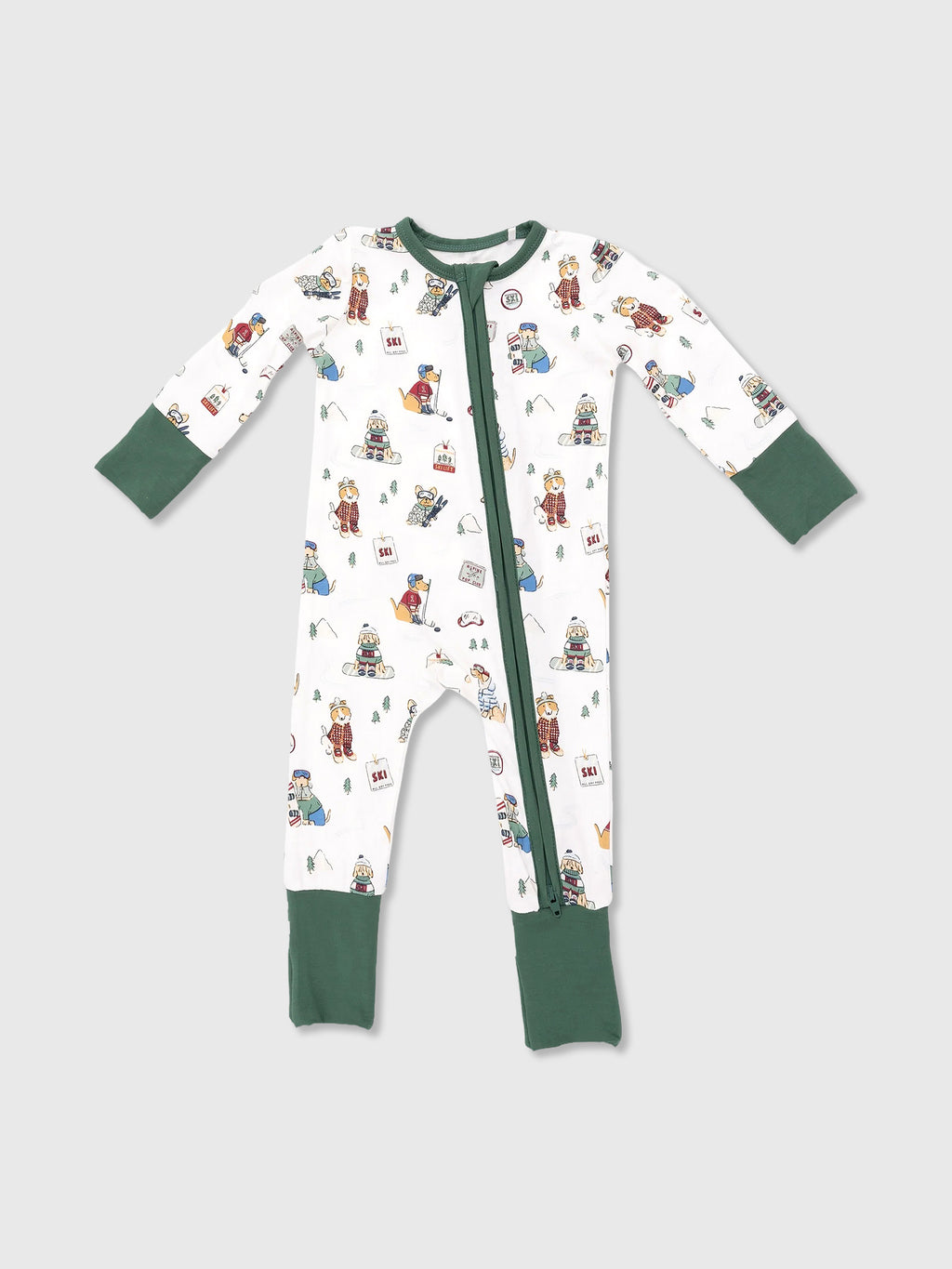 Angel Dear Baby Boys' Winter Sports Dogs Convertible Romper