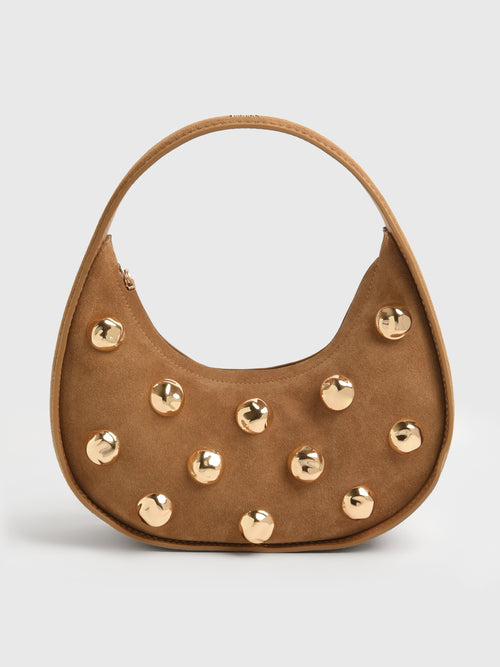 Simkhai Finn Studded Suede Shoulder Bag