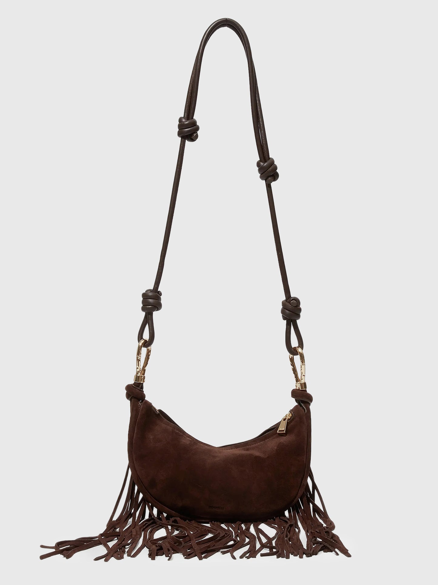 Simkhai Avery Fringe Suede Crossbody Bag