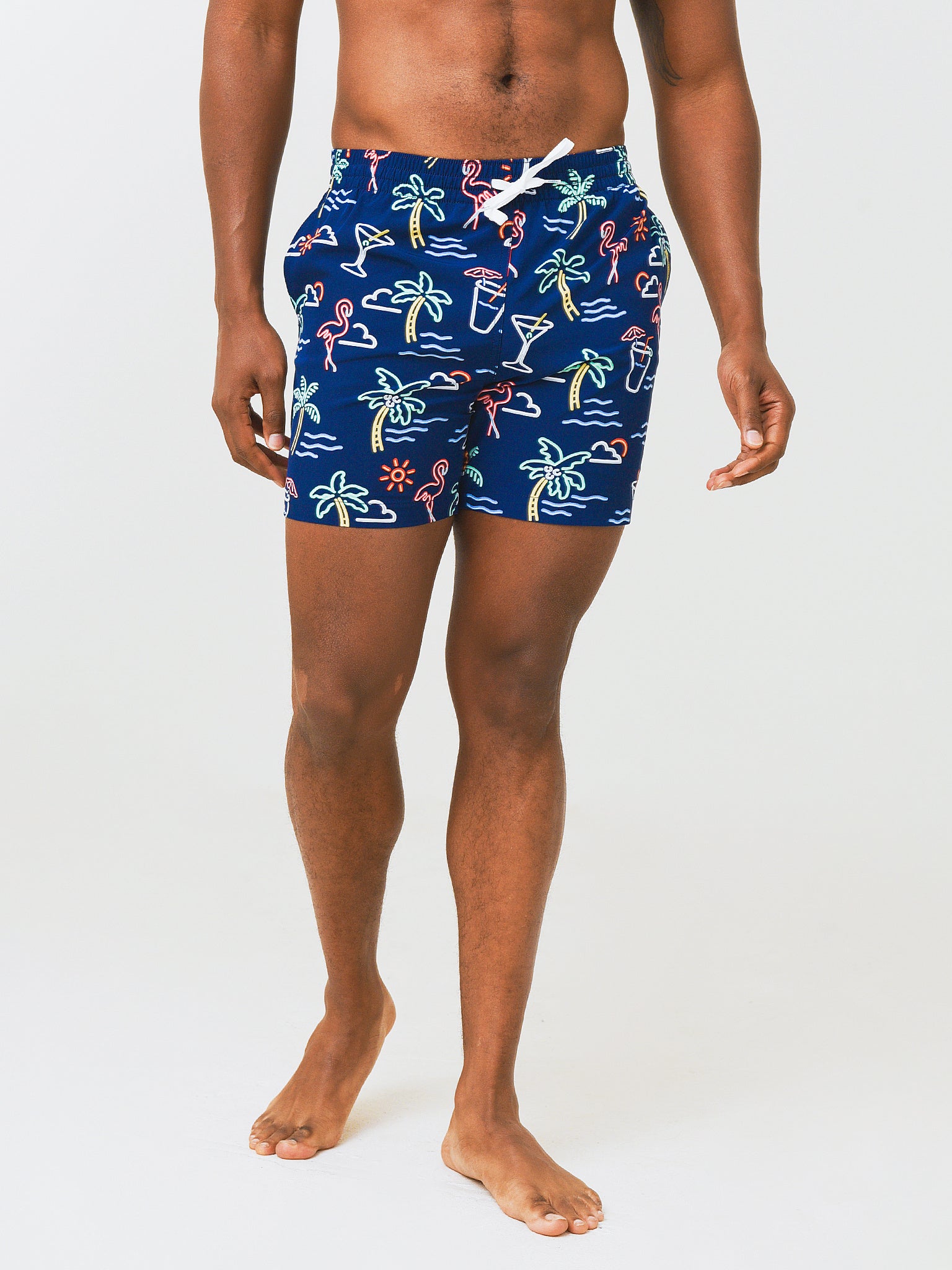 Chubbies Men's The Neon Lights 5.5" Swim Trunk - Saint Bernard