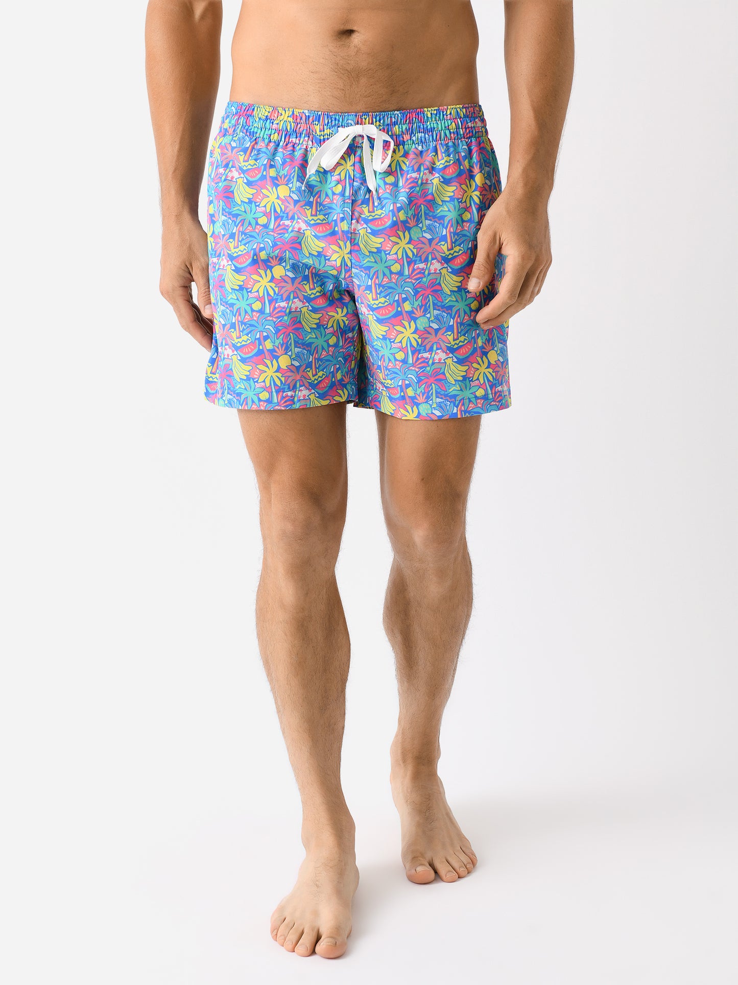 Chubbies Men's The Tropical Bunches 5.5" Lined Swim Trunk - Saint Bernard