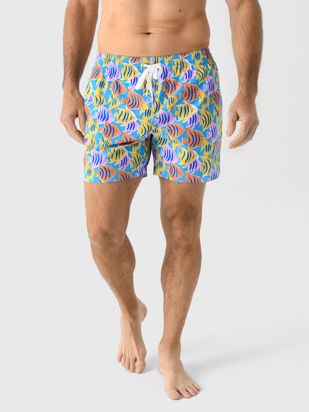 Chubbies Men's The Fish Tanks 5.5" Lined Swim Trunk - Saint Bernard