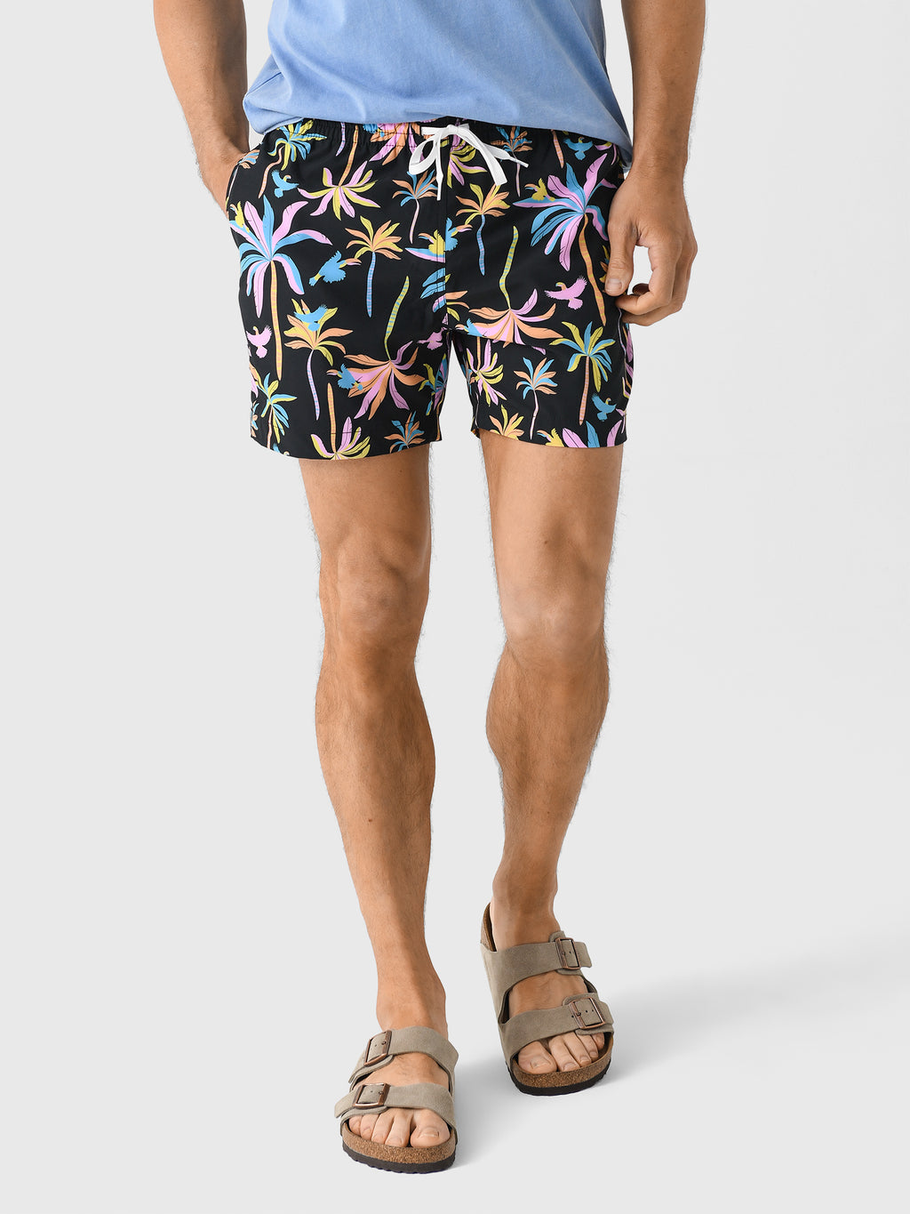 Chubbies Men's The Black Light Nights 5.5" Lined Swim Trunk - Saint Bernard