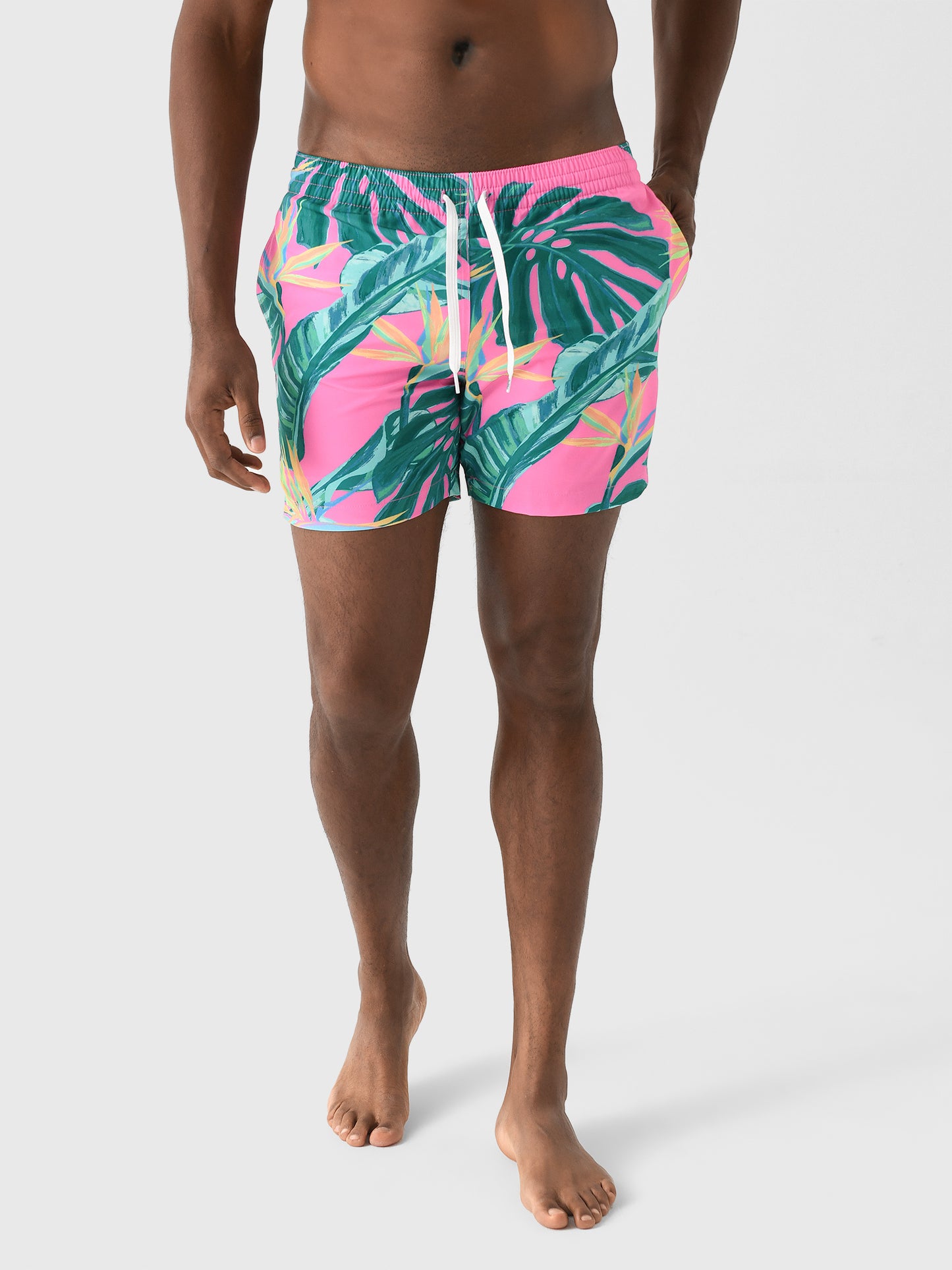 Chubbies Men's The Birds of Paradise 5.5" Lined Swim Trunk - Saint Bernard