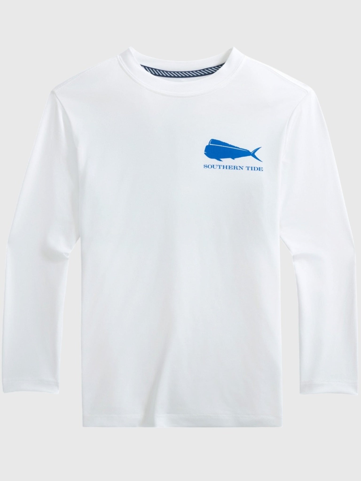 Southern Tide Boys' Original Skipjack Mahi Long Sleeve Performance T-Shirt - Saint Bernard