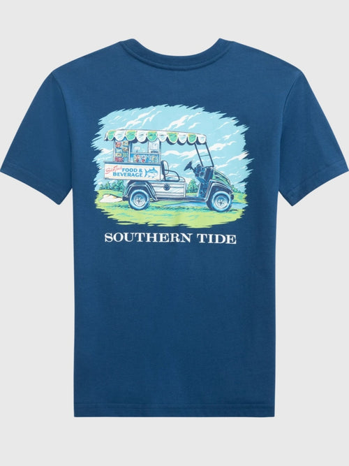 Southern Tide Boys' Skipjack Food & Beverage Cart Short Sleeve T-Shirt