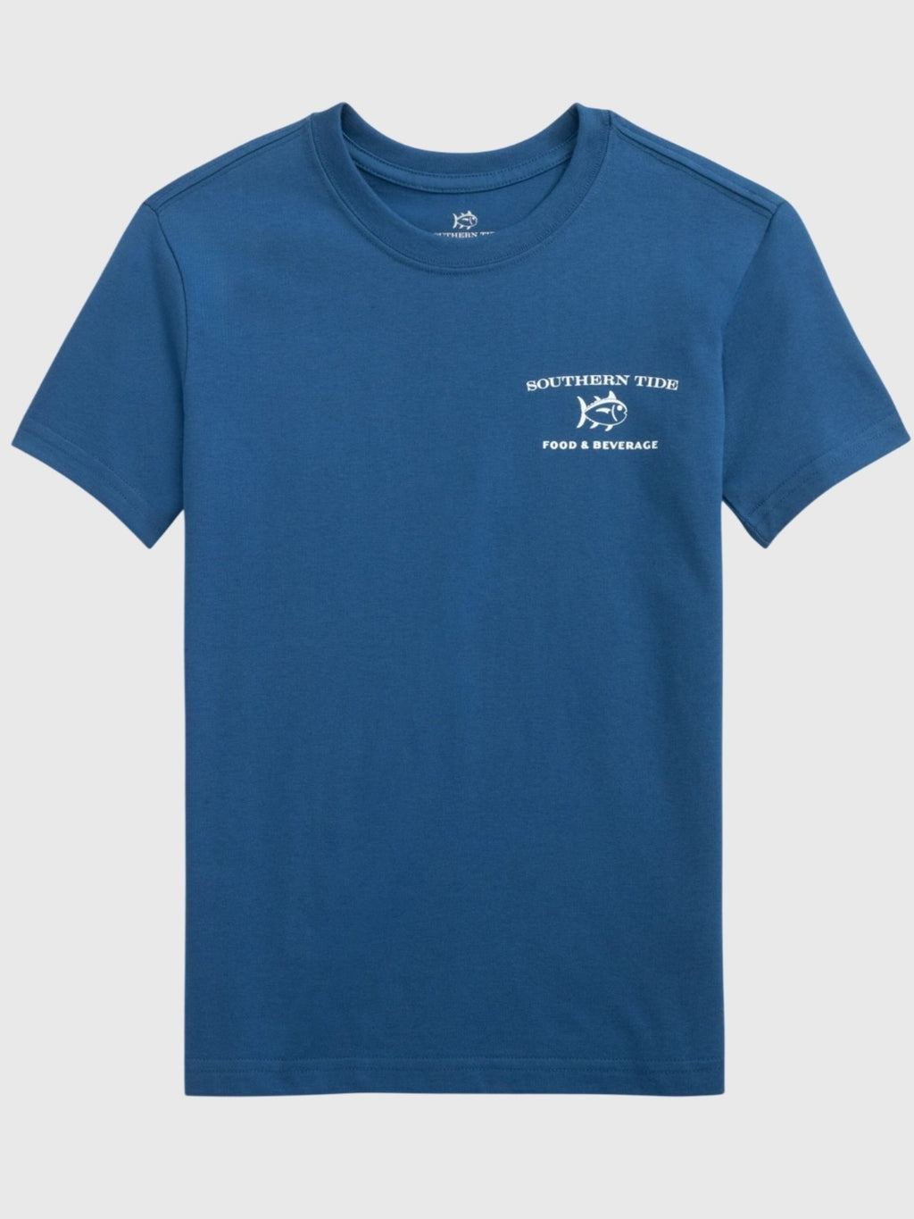 Southern Tide Boys' Skipjack Food & Beverage Cart Short Sleeve T-Shirt - Saint Bernard