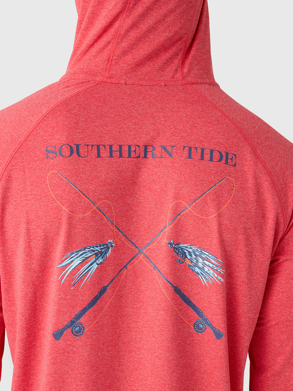 Southern Tide Men's Crossed Lines Coastal Breeze Performance Hoodie - Saint Bernard