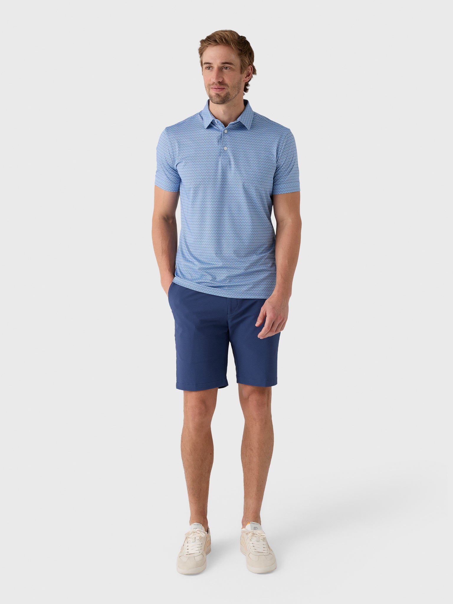 Southern Tide Men's Birdie 8" Coastal Breeze Performance Short - Saint Bernard