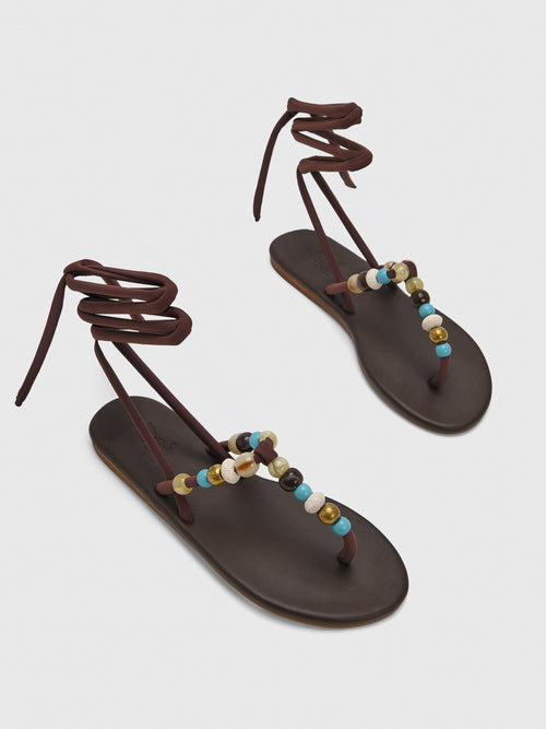Ancient Greek Sandals Women's Katia Beads Sandal