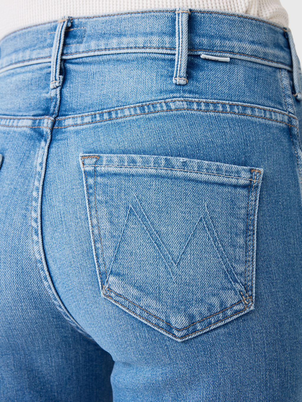 Mother Women's The Hustler Roller Double Sneak Jean - Saint Bernard