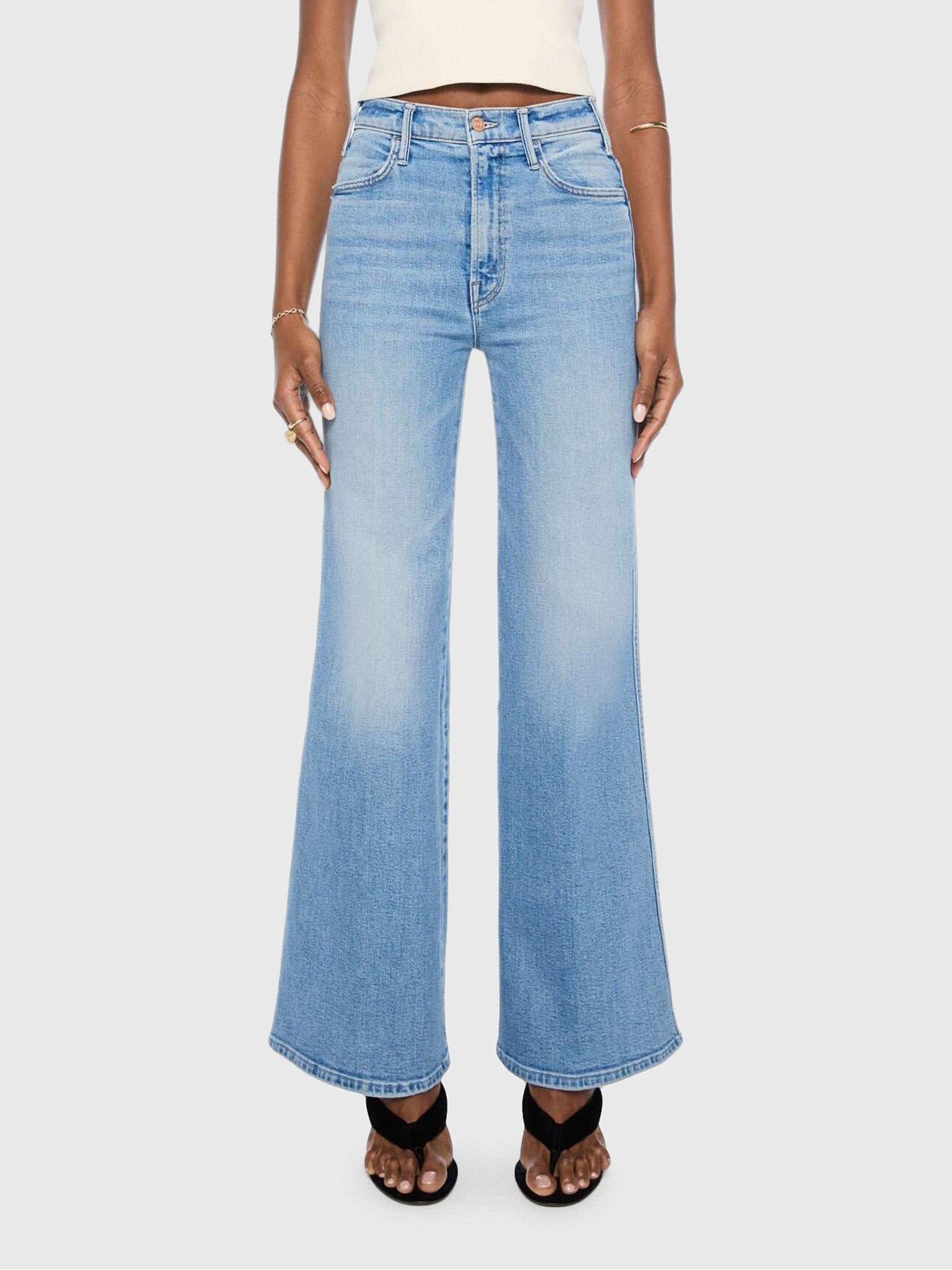 Mother Women's The Hustler Roller Double Sneak Jean