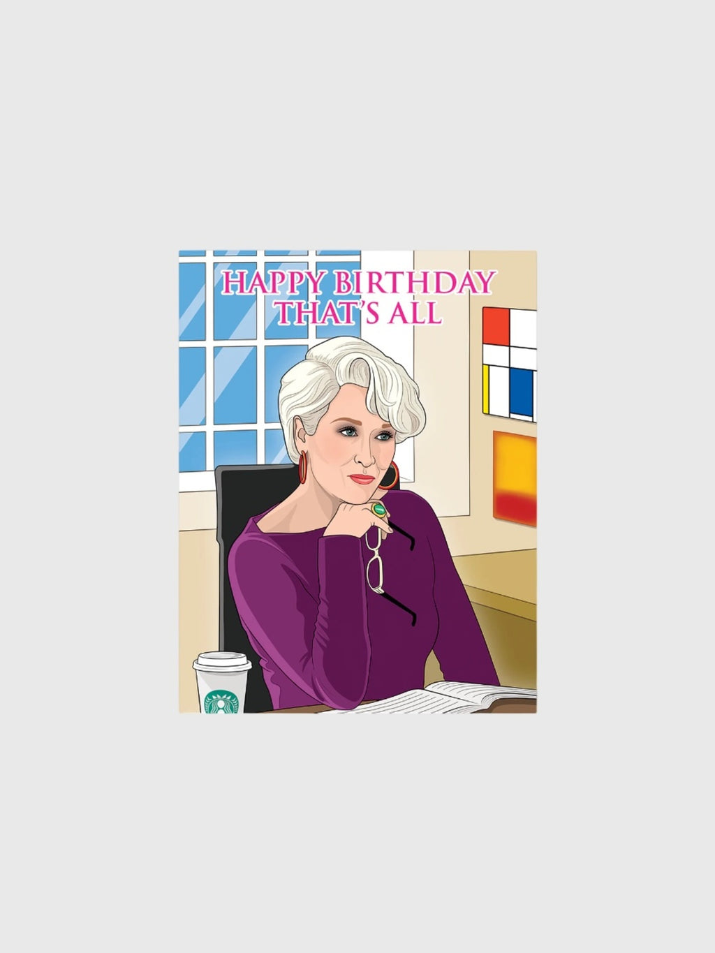 The Found The Devil Wears Prada Happy Birthday That's All Card - Saint Bernard